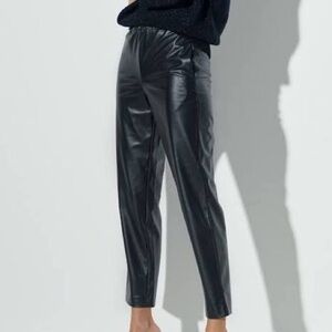 7 For All Mankind Vegan Leather Straight Leg Pants